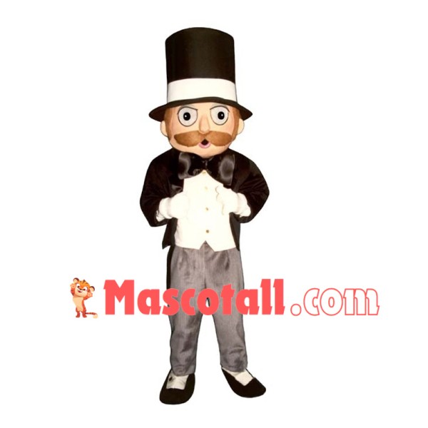 Gentleman Mascot Costume	