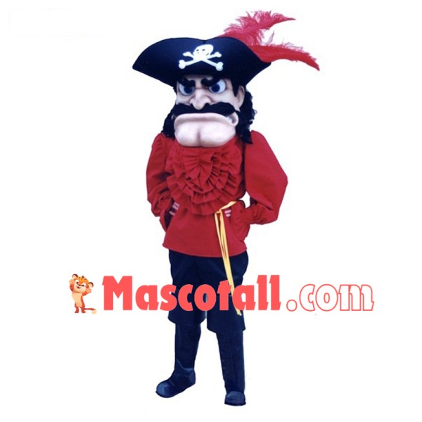 Captain T. Bounty Pirate Mascot Costume	