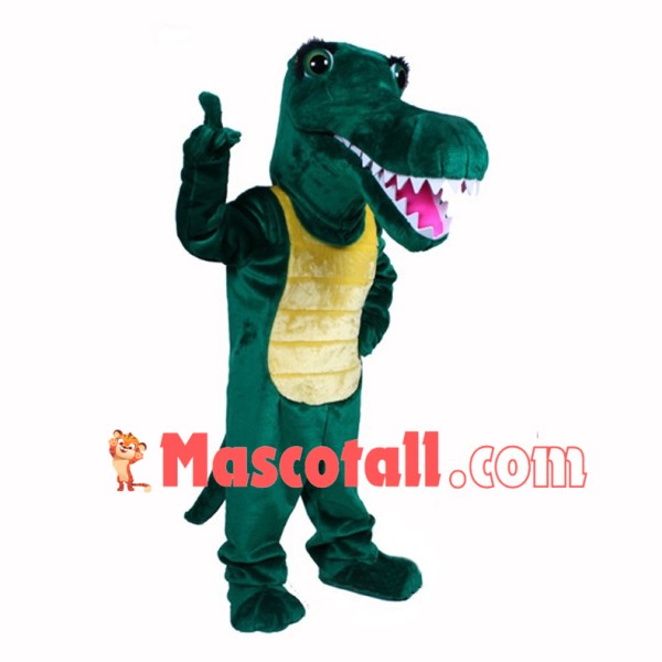 Cartoon Gator Mascot Costume	