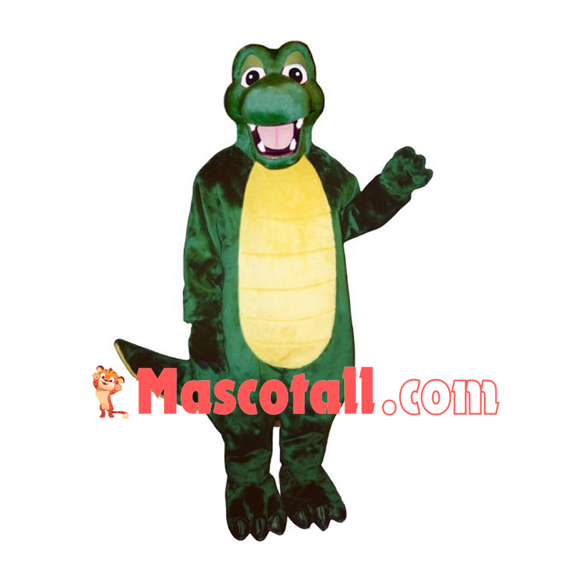 Happy Alligator Mascot Costume	