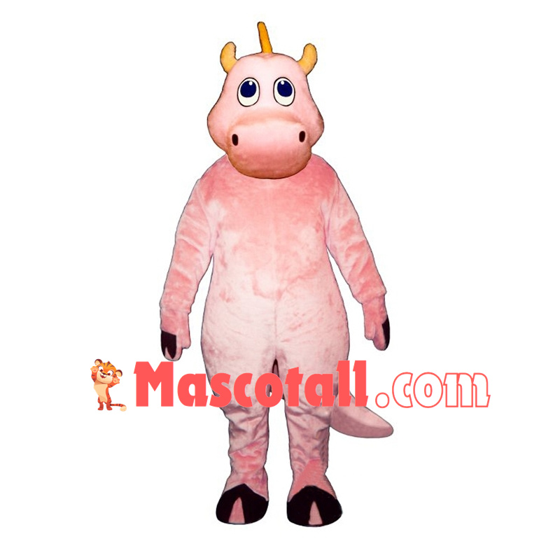 Cute Pink Dinosaur Mascot Costume	