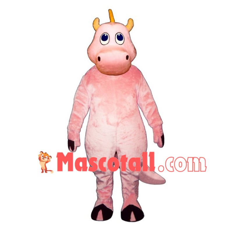 Cute Pink Dinosaur Mascot Costume	
