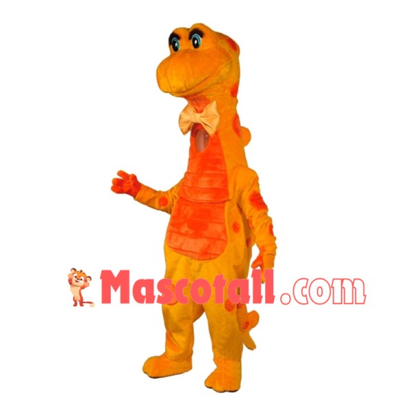 Party Orange  Dinosaur Lightweight Mascot Costume	