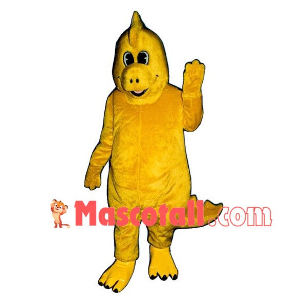 Lovely Yellow Dinosaur Mascot Costume	
