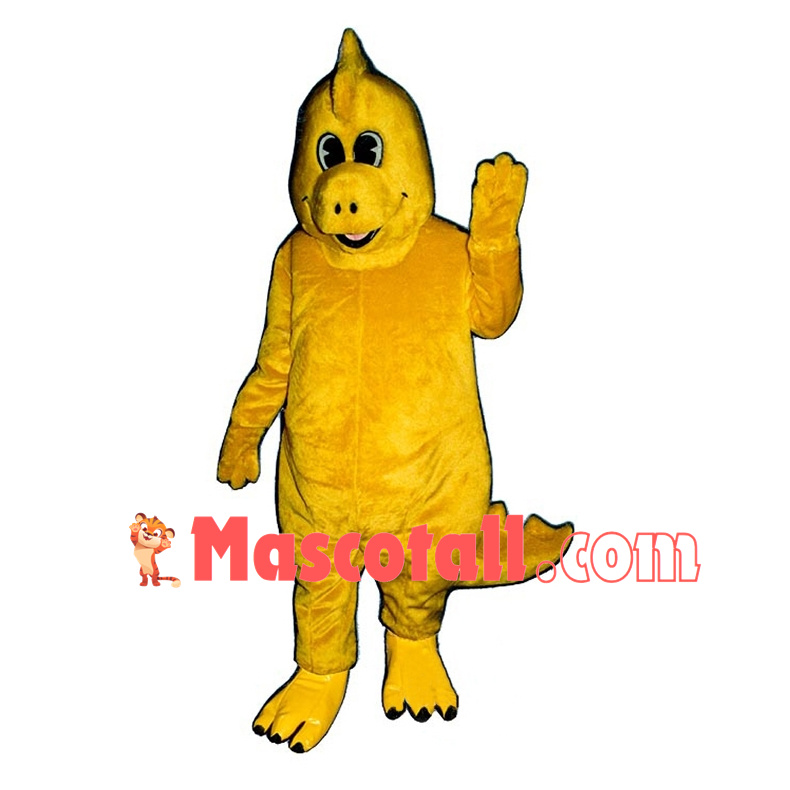 Lovely Yellow Dinosaur Mascot Costume	