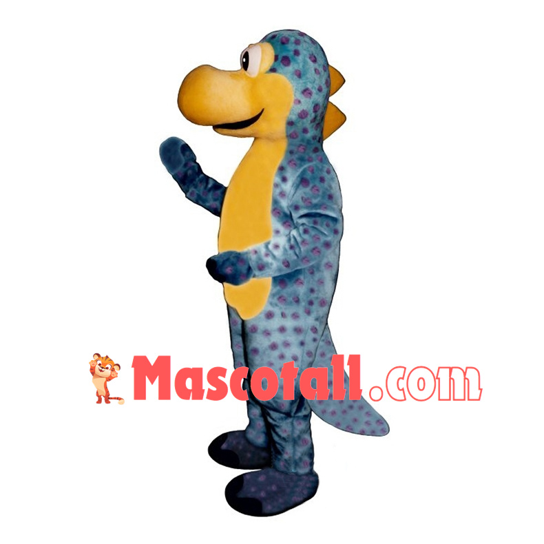 Brightly Colored Dinosaur Mascot Costume 
