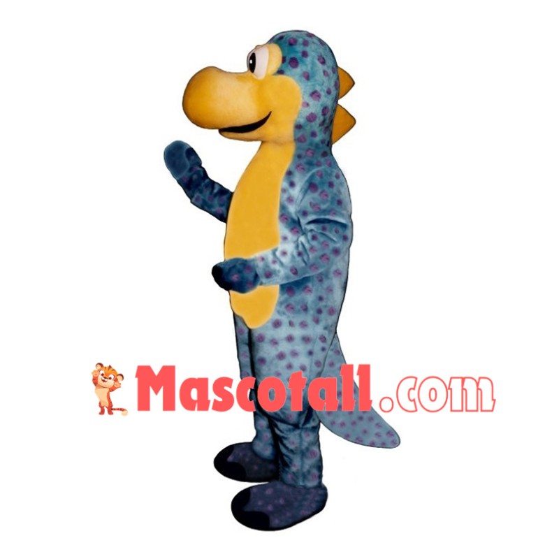 Brightly Colored Dinosaur Mascot Costume 