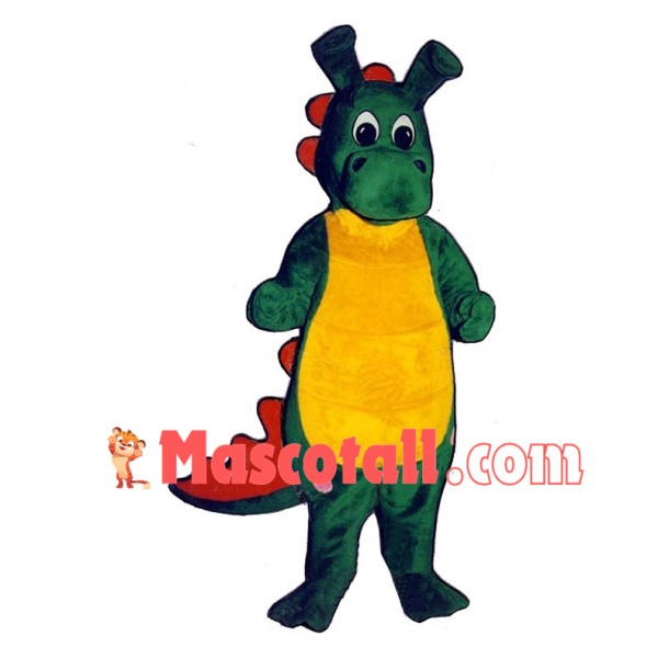 Baby Green Dinosaur Mascot Costume 