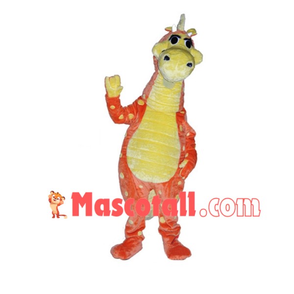 Skittles Fur dragon Mascot Costume 