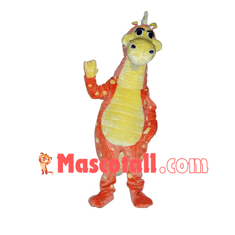Skittles Fur dragon Mascot Costume 