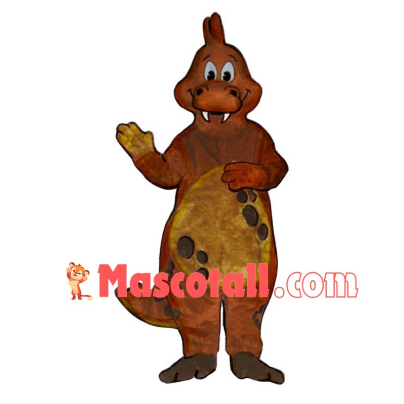 Baby Orange Dinosaur Mascot Costume 