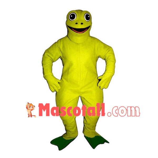 Smiling Frog Mascot Costume 