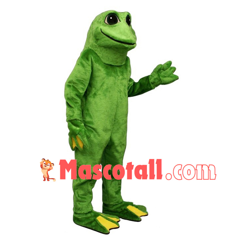 Green Toad Mascot Costume 