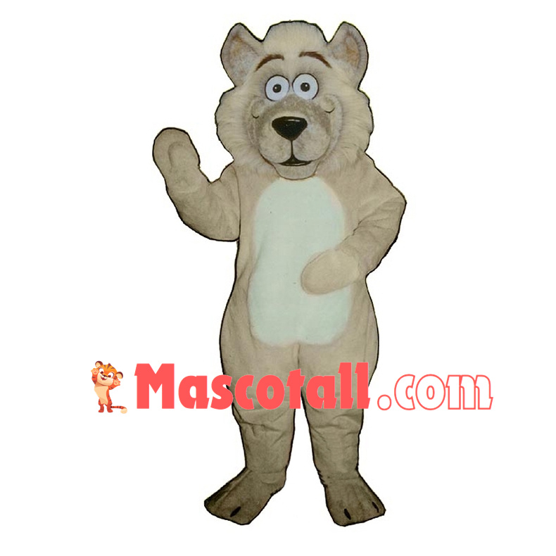 Hairy Baby Wolf Mascot Costume 