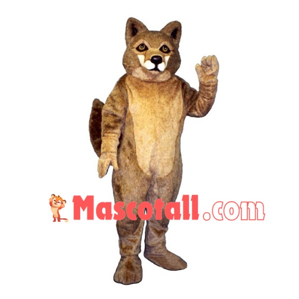 Realistic Red Wolf Mascot Costume 