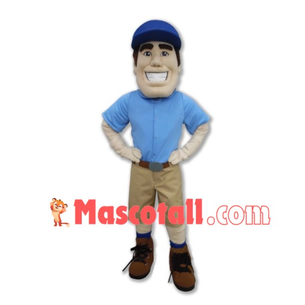 Optimistic Pilot Pete Mascot Costume 