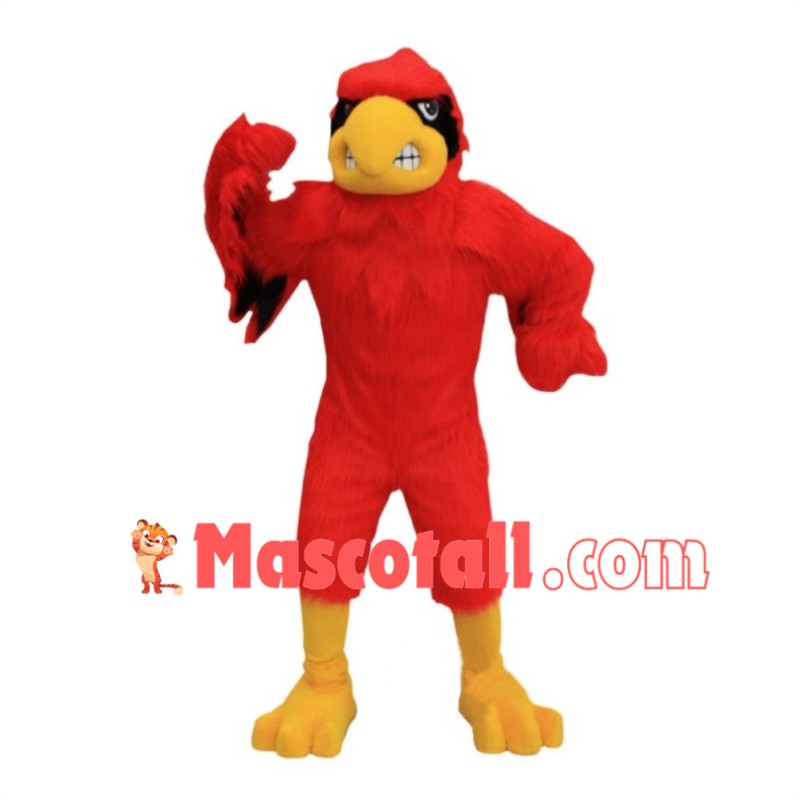 Fierce Cardinal Bird Mascot Costume 