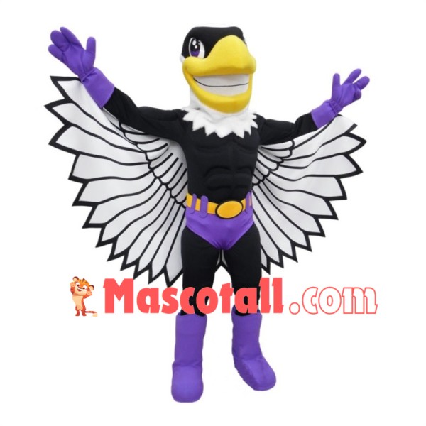 Super Hero Bald Eagle Mascot Costume 