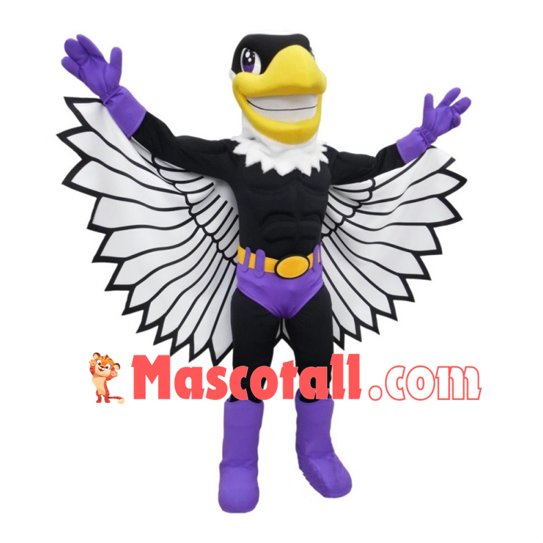 Super Hero Bald Eagle Mascot Costume 