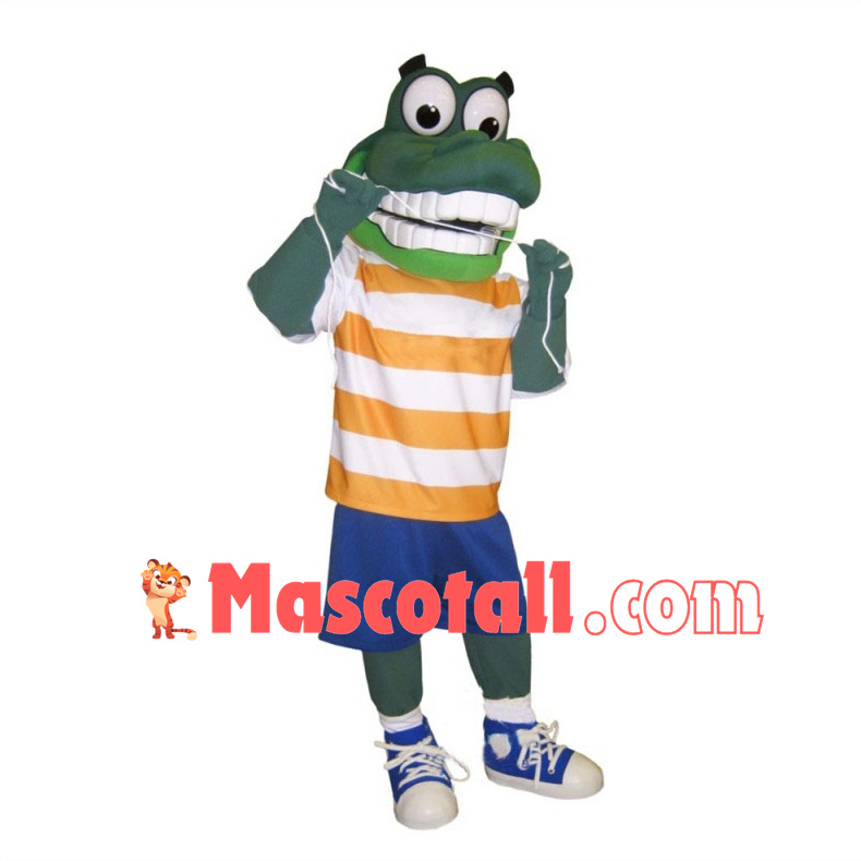 Dental Care Chomp the Gator Mascot Costume 