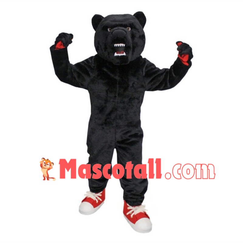 Fierce Black Bear High School Mascot Costume 