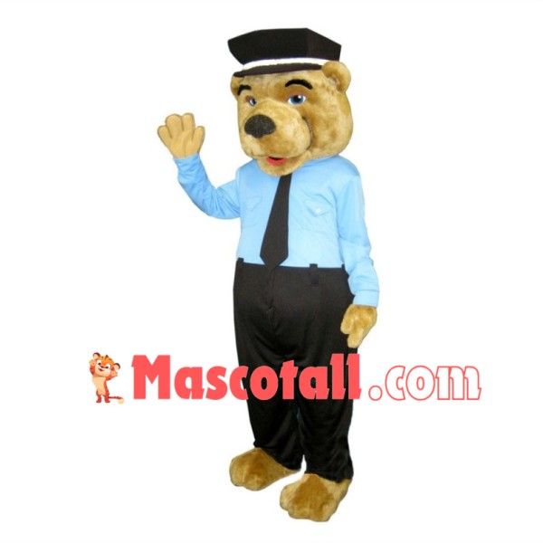 Police Bear Mascot Costume 