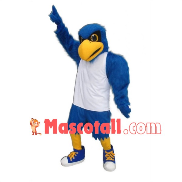 University Blue Falcon Mascot Costume	