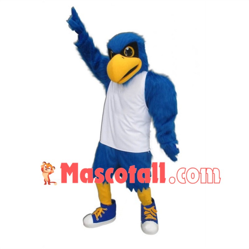 University Blue Falcon Mascot Costume	