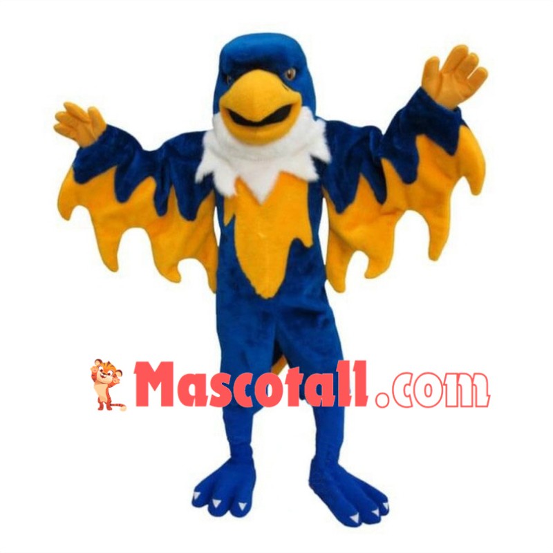 Blue Phoenix Mascot Costume 