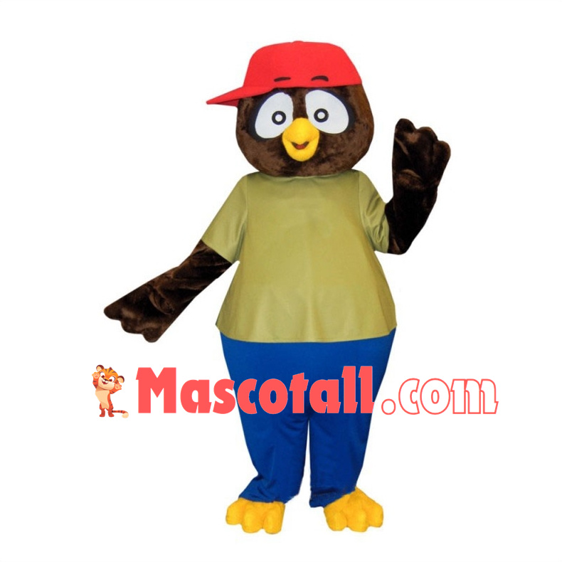 Little Owl Mascot Costume Fancy Dress Outfit