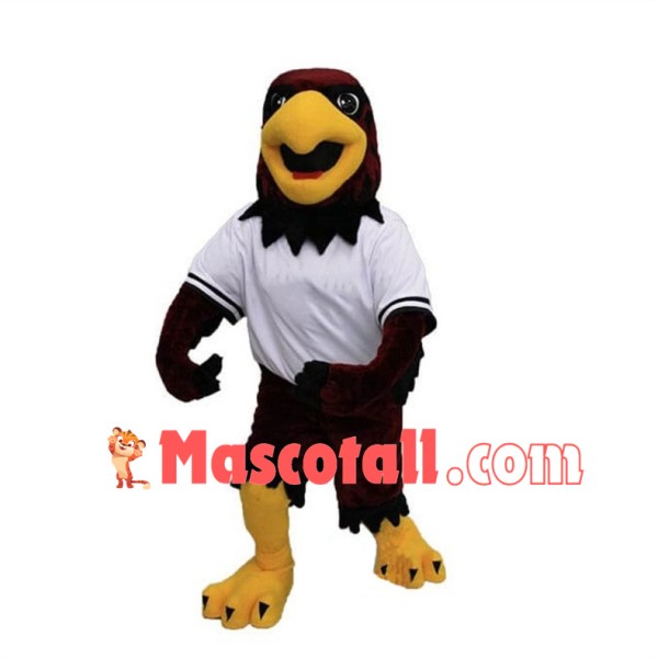 College Red Hawk Mascot Costume 