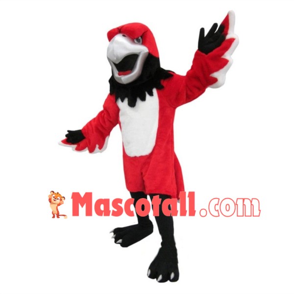 Swoop the Red Hawk Mascot Costume 
