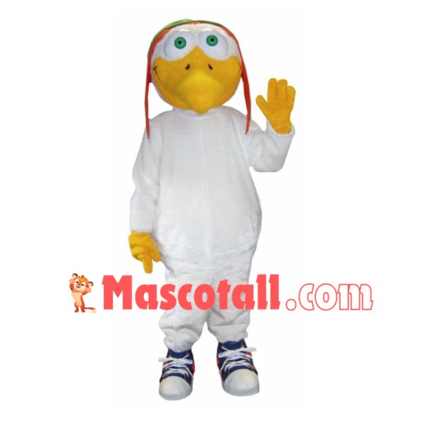 Aviator Seagull Mascot Costume 