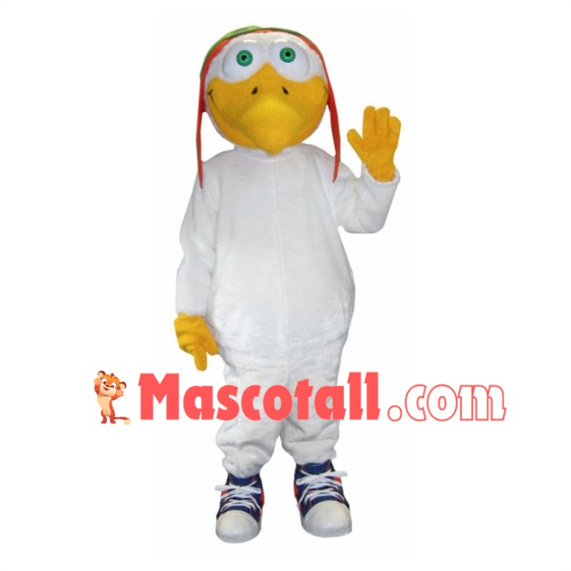 Aviator Seagull Mascot Costume 