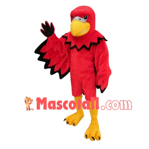 Reggie the Red Hawk Mascot Costume 
