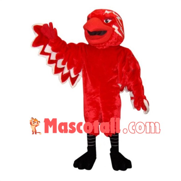 Red Thunderbird Mascot Costume	