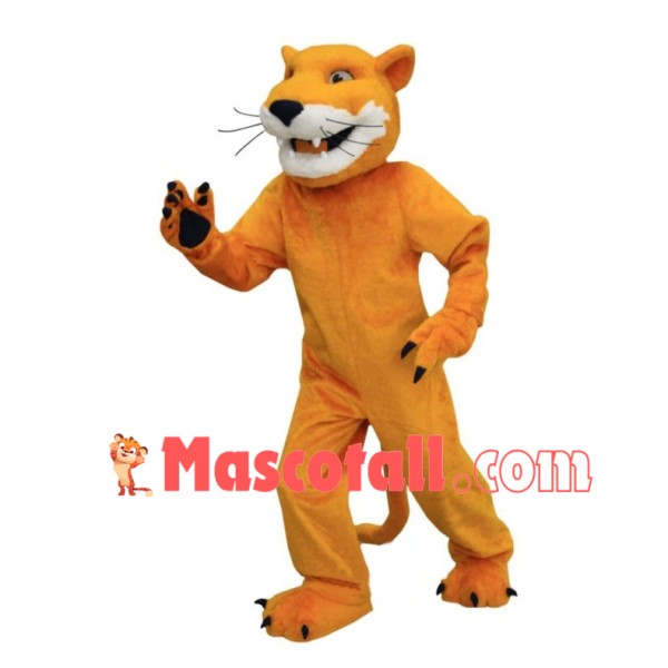 Golden Cougar Mascot Adult Costume 