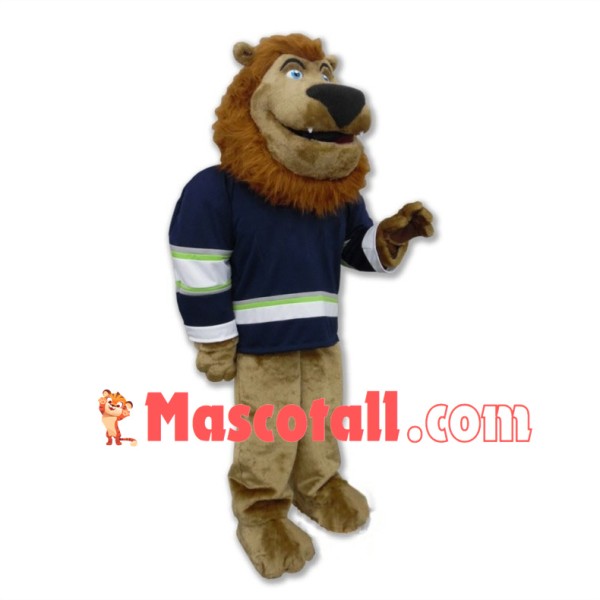 Hockey Lion Mascot Costume 