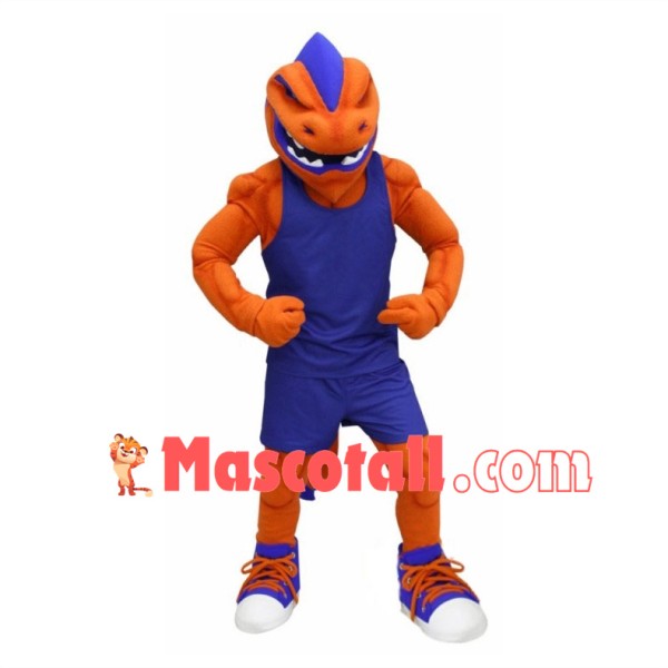 University Power Orange Loch Mascot Costume	