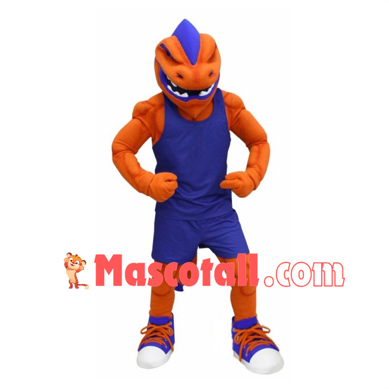 University Power Orange Loch Mascot Costume	