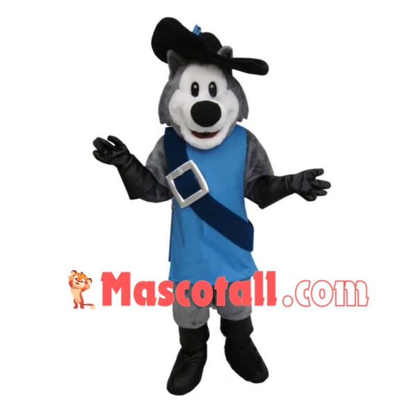 Musketeer Husky Mascot Costume 