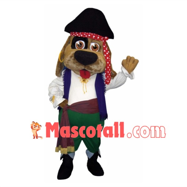 Lovely Pirate Dog Mascot Costume 