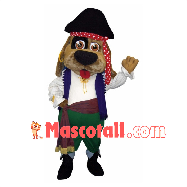 Lovely Pirate Dog Mascot Costume 