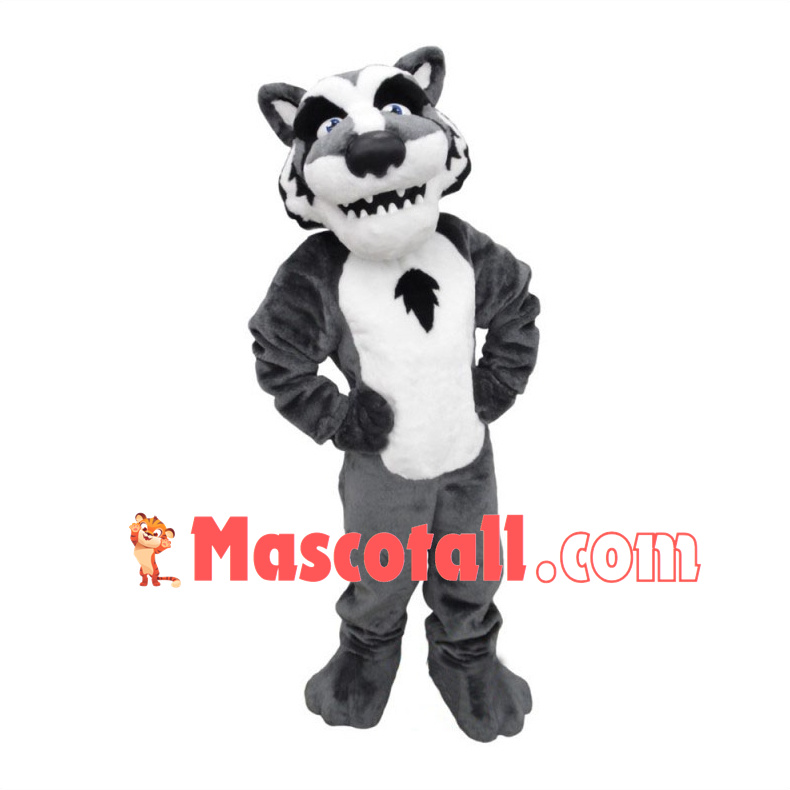Timber Wolf Mascot Adult Costume 