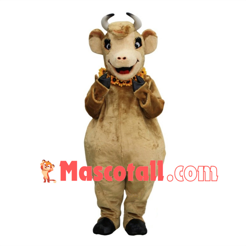 Cute Charming Elsie the Cow Mascot Costume 