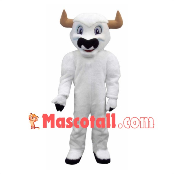 White Buffalo Mascot Costume 