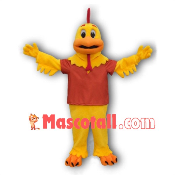 Yellow Chicken Mascot Adult Costume 