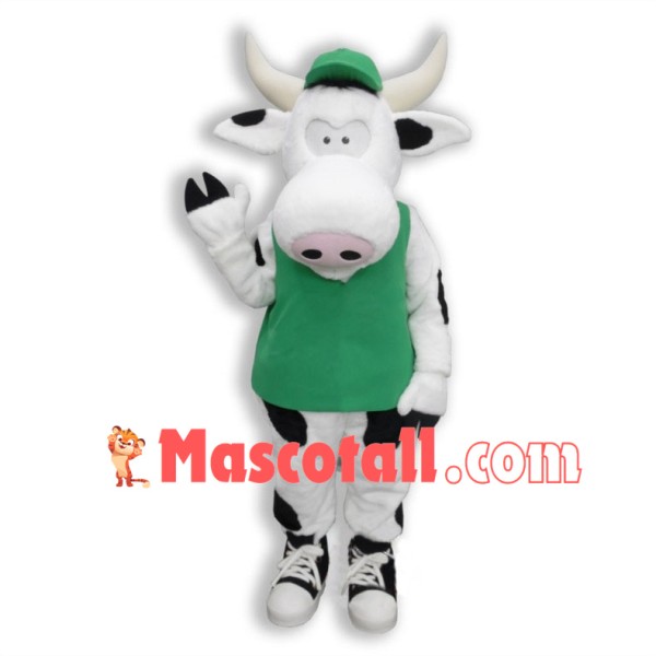 Healthy Moorice Cow Mascot Costume 