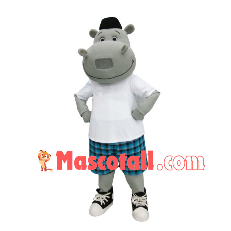 Fancy Dress Hippo Mascot Costume 