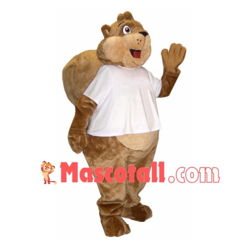 Chubby Squirrel Mascot Costume 